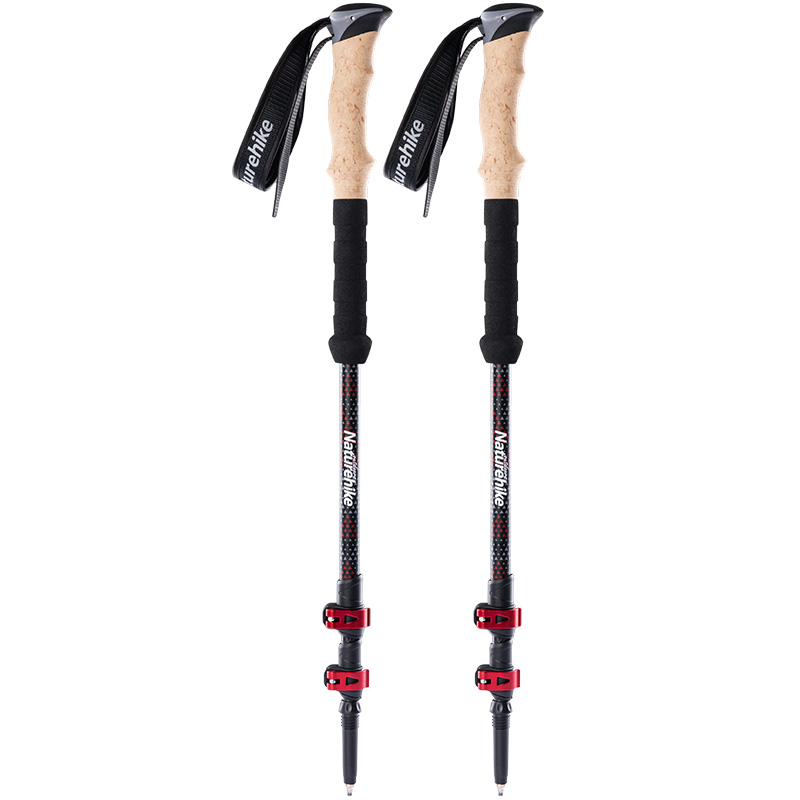 NATUREHIKE Hiking Climbing Poles & Hiking Poles & Walking Sticks Carbon Fiber EVA 62 135cm Unisex