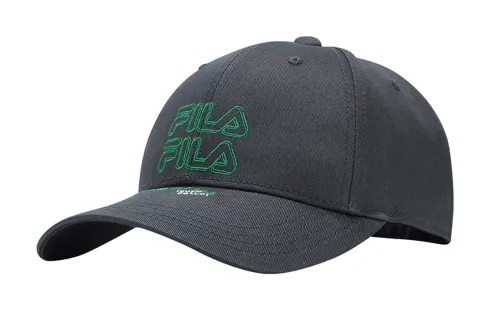 FILA Cotton Baseball Caps Unisex Gray