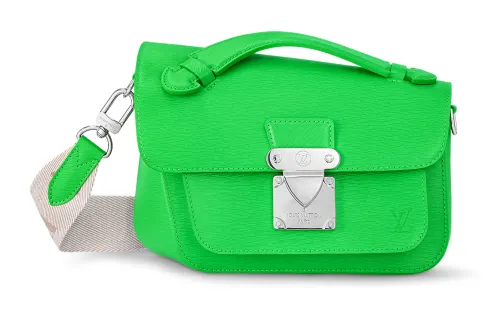 LOUIS VUITTON Monceau Cow Leather Monsu Bag, Handbag, Shoulder Bag, Crossbody Bag Men's Green