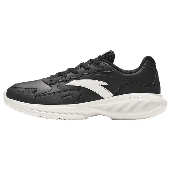 ANTA Nebula Running Shoes Men Low-Top Ivory White Black