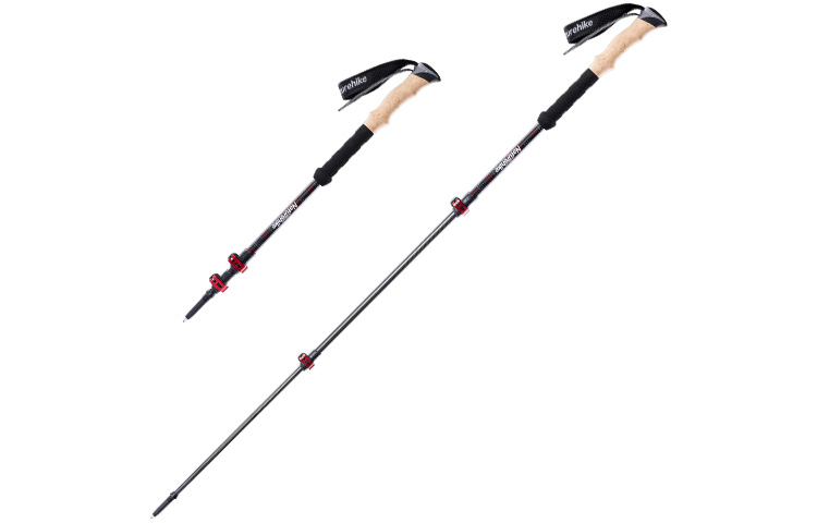 NATUREHIKE Hiking Climbing Poles & Hiking Poles & Walking Sticks Carbon Fiber EVA 62 135cm Unisex