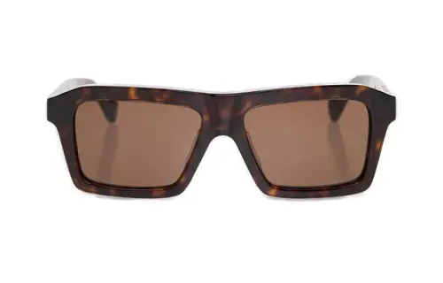 Bottega Veneta Acetate Irregular Shape Sunglasses Women's Tortoiseshell