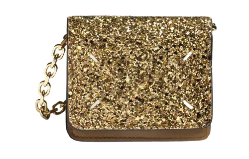 Maison Margiela Glossy Pink Calfskin Wallet Small Women's Gold