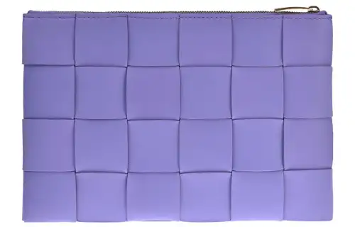 Bottega Veneta POUCH Cloud Bag Sheepskin With Cow Leather Wallet Clutch Small Women's Purple