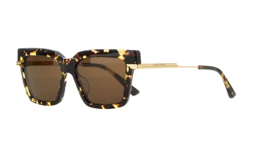 Bottega Veneta Acetate Square Sunglasses Women's Gold