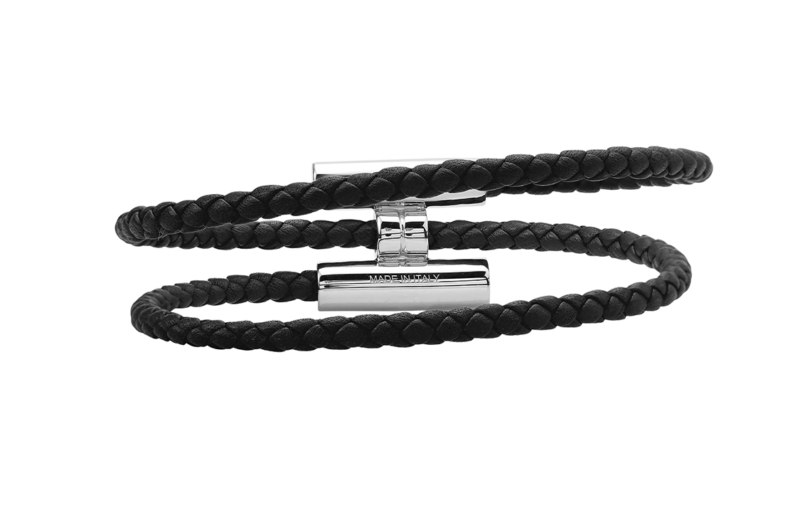 Браслет Hermes Tournis Tresse Tournis Tresse Bracelet (коричнево-черный) — фото 3