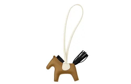 HERMES Hermès Rodéo Sheepskin Charms Unisex Black/Brown