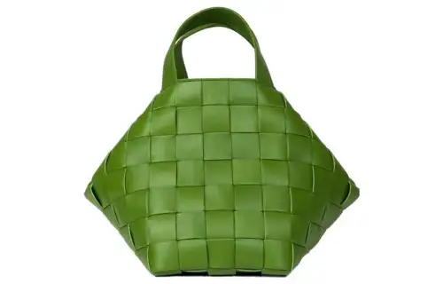 Bottega Veneta Lambskin Handbag Regular Women's Green
