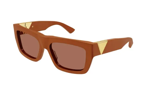 Bottega Veneta Acetate Irregular Shape Sunglasses Women's Red