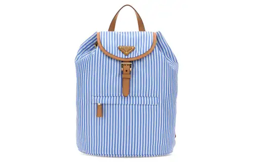 PRADA Recycled Nylon Backpack Women's Blue
