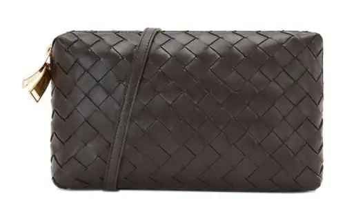 Bottega Veneta Sheepskin Crossbody Bag, Shoulder Bag Women's Brown
