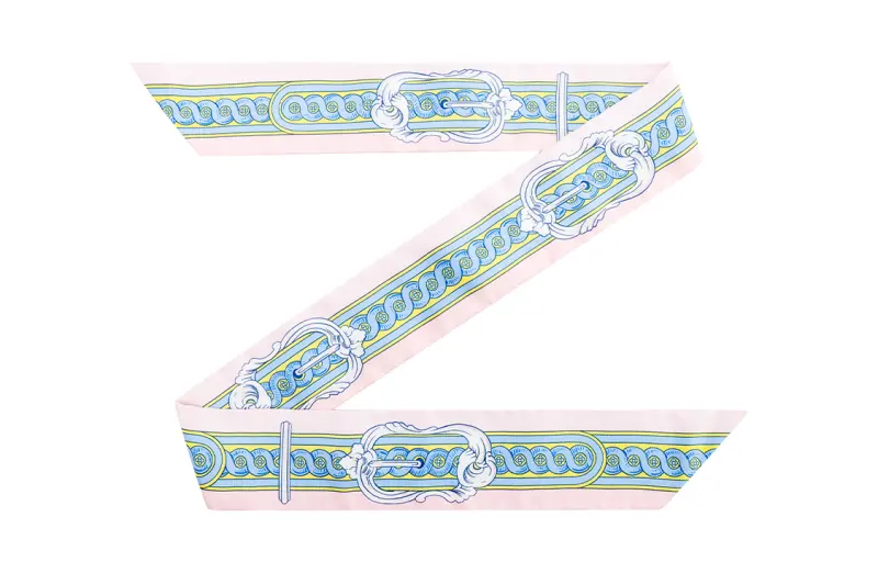 HERMES Silk Scarves Women's Pink