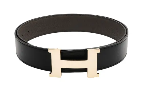 HERMES Constance Cow Leather Belts Men's 3.8cm