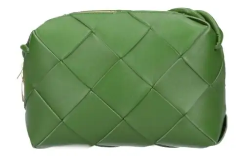 Bottega Veneta Sheepskin Camera Bag, Shoulder Bag, Crossbody Bag Regular Women's Green