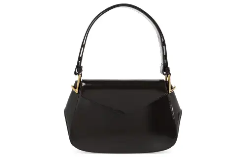 Bottega Veneta Leather Handbag, Shoulder Bag Medium Women's Black