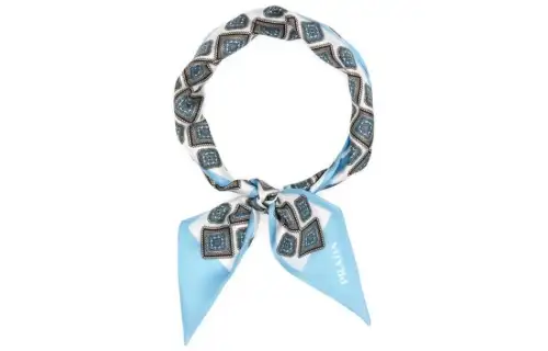 PRADA Silk Scarves Women's Blue