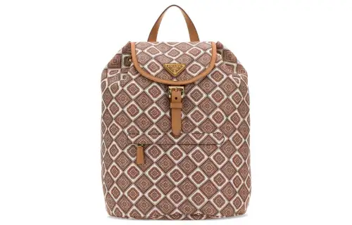PRADA Recycled Nylon Backpack Women's Brown