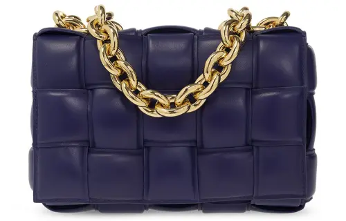 Bottega Veneta Chain Cassette Lambskin Pillow Bag, Clutch, Crossbody Bag, Shoulder Bag Women's Purple