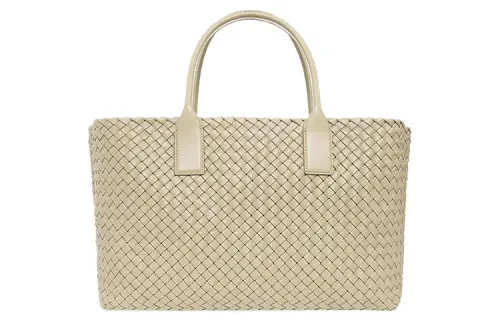 Bottega Veneta Sheepskin Tote Bag, Shopping Bag, Shoulder Bag, Handbag Medium Women's Light Beige Brown