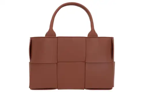Bottega Veneta ARCO Sheepskin Tote Bag, Shopping Bag, Handbag Mini Women's Wood Color