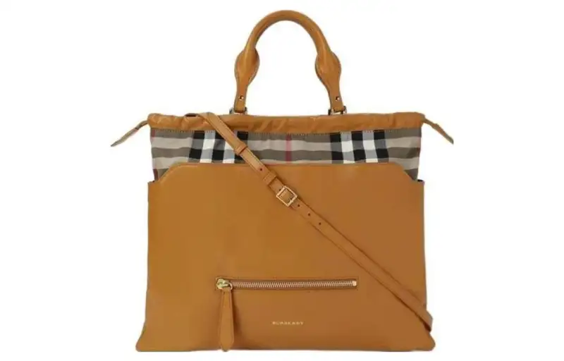 Burberry Calfskin Handbag, Crossbody Bag Women's Brown