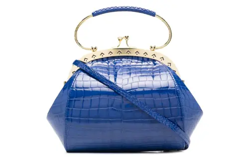 Maison Margiela Calfskin Shoulder Bag, Crossbody Bag, Handbag Women's Blue