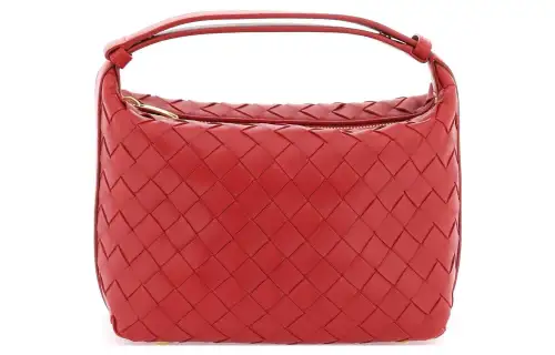 Bottega Veneta Sheepskin Handbag, Shoulder Bag Mini Women's Red