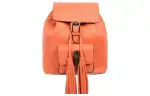 GUCCI Calfskin Backpack Women's Orange Red