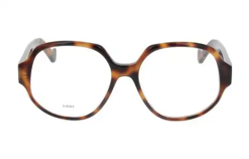 LOEWE Round Eyeglass Frames Women's Brown