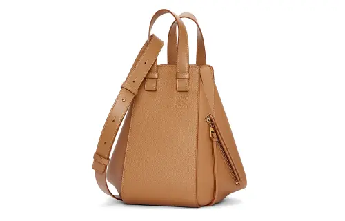 LOEWE Hammock Soft Grain Cow Leather Shoulder Bag, Crossbody Bag, Handbag Small Women's Toffee