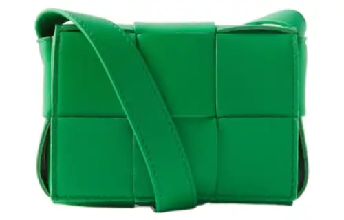 Bottega Veneta Lambskin Crossbody Bags Mini Women's Green