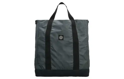 STONE ISLAND Cotton Shoulder Bag, Crossbody Bag, Handbag Large Men's Green
