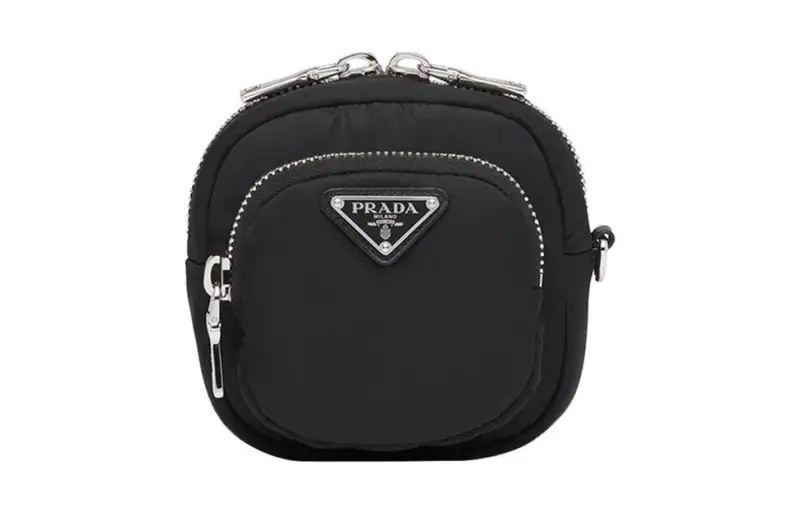 PRADA Nylon Clutch Coin Purse Regular Women's Black