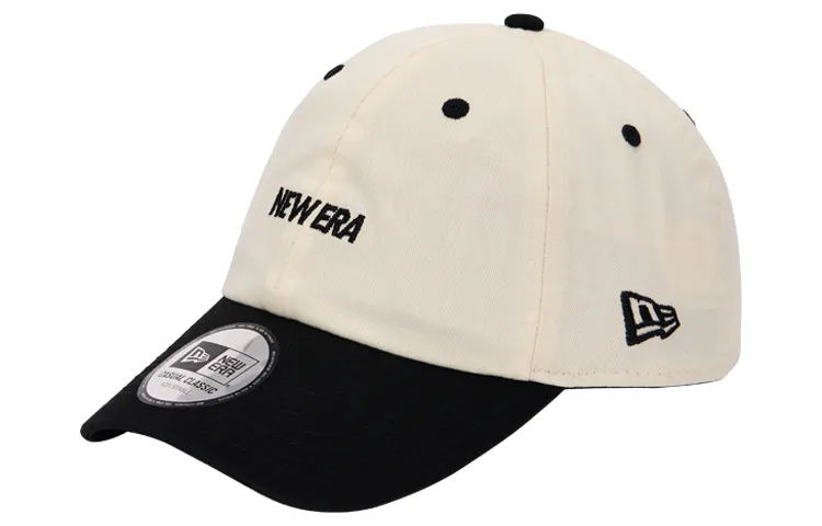 New Era Cotton Baseball Caps Unisex Black White