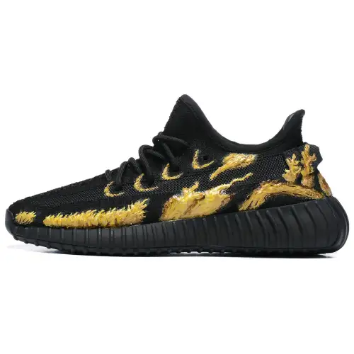 Adidas Originals Yeezy Boost 350 Casual Shoes Unisex Low Top Black
