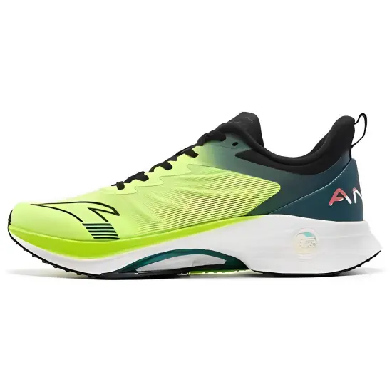 Anta MACH 3.0 Anti-Slip Wear-Resistant Low-Top Running Shoes Men's Green Black
