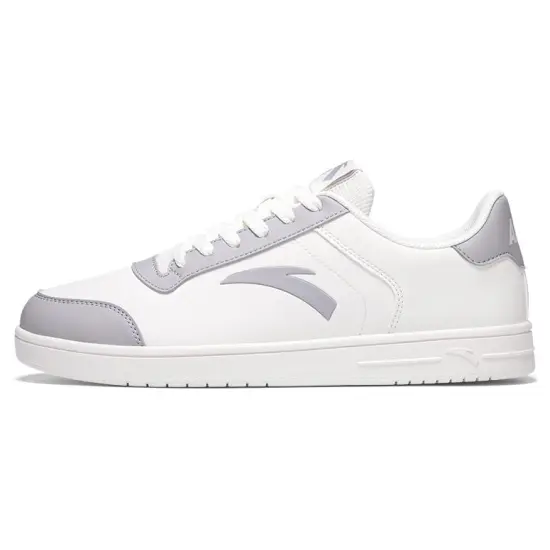 Anta Anti-Slip Wear-Resistant Low-Top Skateboard Shoes Men's White