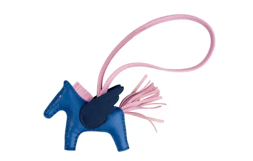 HERMES Rodeo Pegase Charms Unisex Blue/Pink