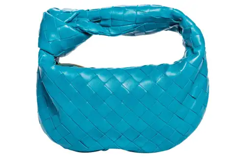 Bottega Veneta Leather Handbag Mini Women's Lake Blue