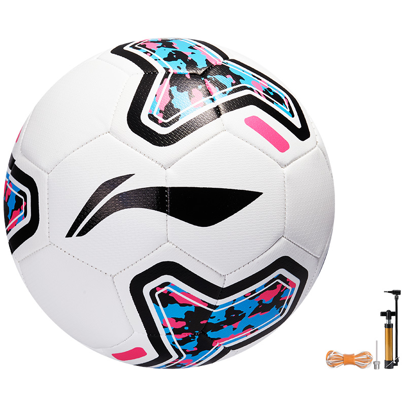Li Ning Size 5 Soccer Ball TPU Machine Stitched Soccer Ball Unisex Multicolor