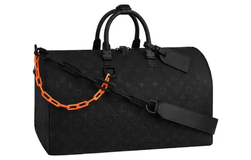 LOUIS VUITTON Keepall Monogram Bandouliere 50 Black