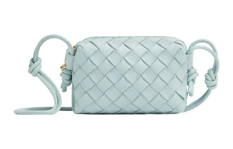 Bottega Veneta Pre Owned Mini Intrecciato Cross Body Bag