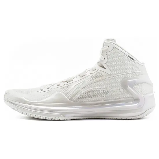 LiNing Liren 4 White Pearl Mid Top Basketball Shoes Unisex Mist White