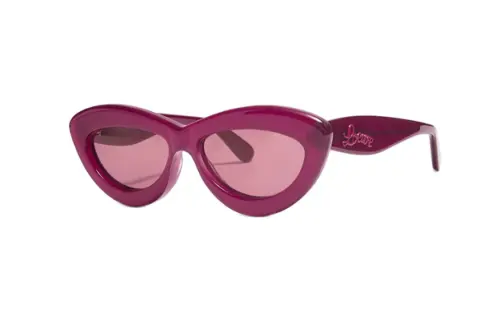 LOEWE Acetate Cat Eye Sunglasses Unisex Cherry