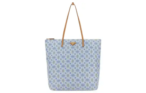 PRADA Recycled Nylon Tote Bag, Shopping Bag, Shoulder Bag, Handbag Regular Women's Blue