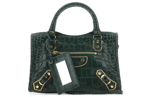 Balenciaga Calfskin Shoulder Bag, Crossbody Bag, Handbag Women's Green