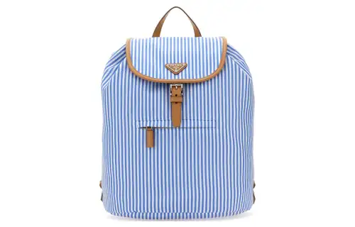 PRADA Recycled Nylon Backpack Regular Men's Blue