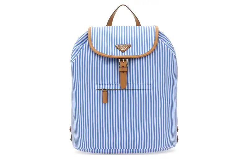 PRADA Recycled Nylon Backpack Regular Men's Blue