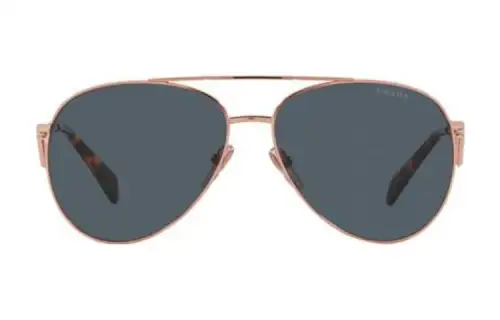 PRADA Metal Aviator Sunglasses Women's Gold