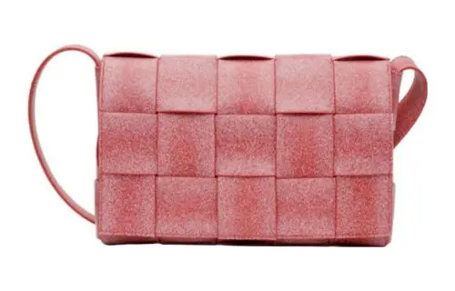 Bottega Veneta Rubber Shoulder Bag Women's Red
